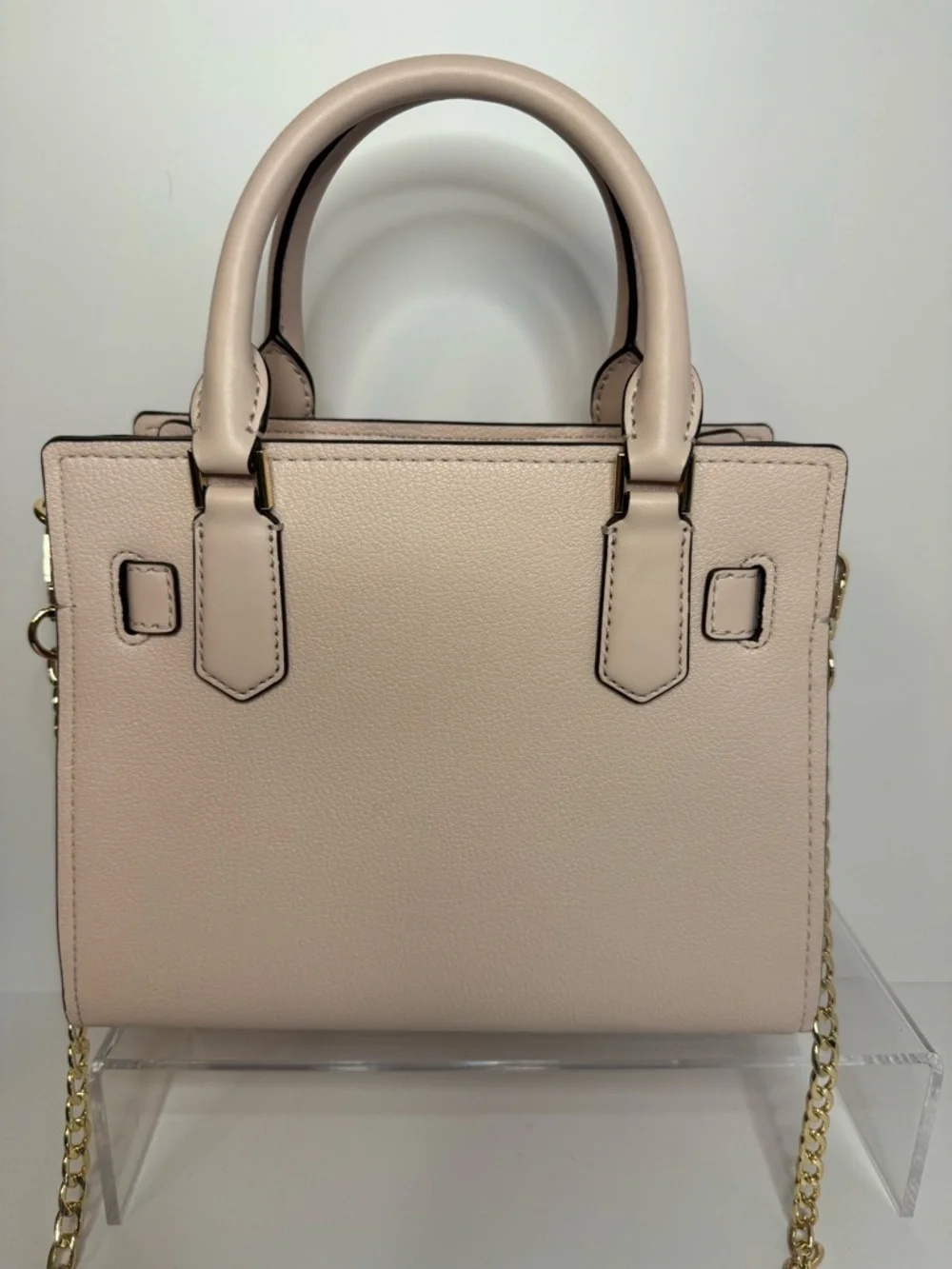 💖 #260 Michael Kors NWOT Small Hamilton Patchwork Satchel Powder Blush